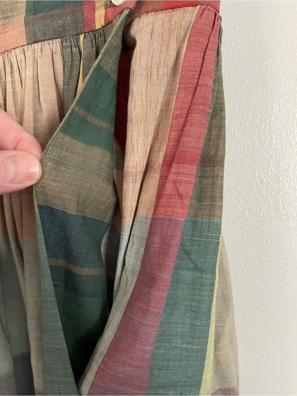 Ralph Lauren Blue Label Vintage Multicolor Plaid Midi Skirt - Picture 10 of 16